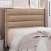 Cabeceira Queen 1,60m Las Palmas Suede Bege - Pallazio