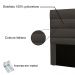 Cabeceira Queen 1,60m Las Palmas Suede Cinza - Pallazio
