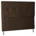 Cabeceira Queen 1,60m Lisboa Suede Marrom - Pallazio