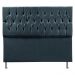 Cabeceira Queen 1,60m Madrid Suede Azul Marinho - Pallazio