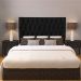 Cabeceira Queen 1,60m Paris Suede Preto - Pallazio