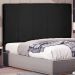 Cabeceira Queen 1,60m Ravenna Suede Preto - Pallazio