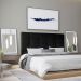 Cabeceira Queen 1,60m Roma Suede Preto - Pallazio