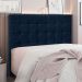 Cabeceira Queen 1,60m Santiago Suede Azul Marinho - Pallazio