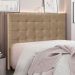 Cabeceira Queen 1,60m Santiago Suede Bege - Pallazio