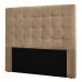 Cabeceira Queen 1,60m Santiago Suede Bege - Pallazio