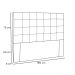 Cabeceira Queen 1,60m Santiago Suede Bege - Pallazio