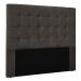 Cabeceira Queen 1,60m Santiago Suede Cinza - Pallazio
