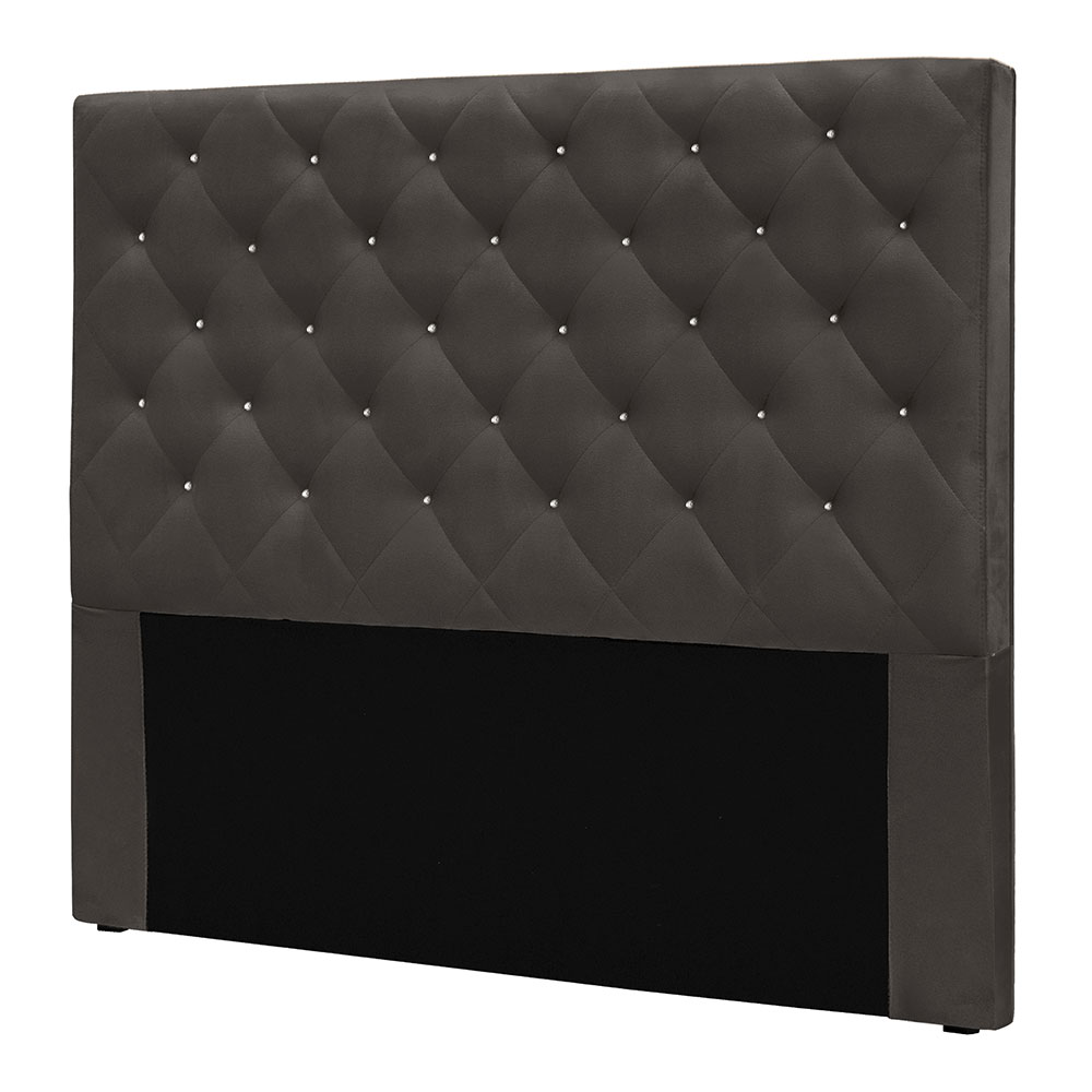 Cabeceira Queen 1,60m Toledo Suede Cinza - Pallazio