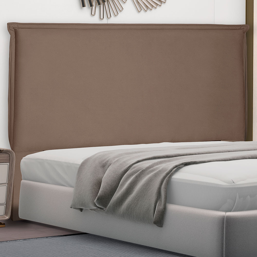 Cabeceira Queen 1,60m Veneza Suede Caramelo - Pallazio