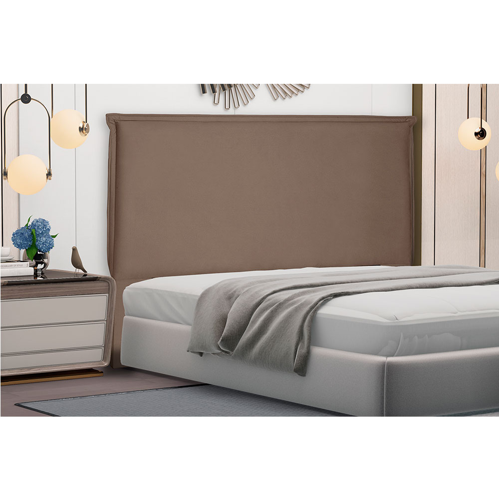 Cabeceira Queen 1,60m Veneza Suede Caramelo - Pallazio