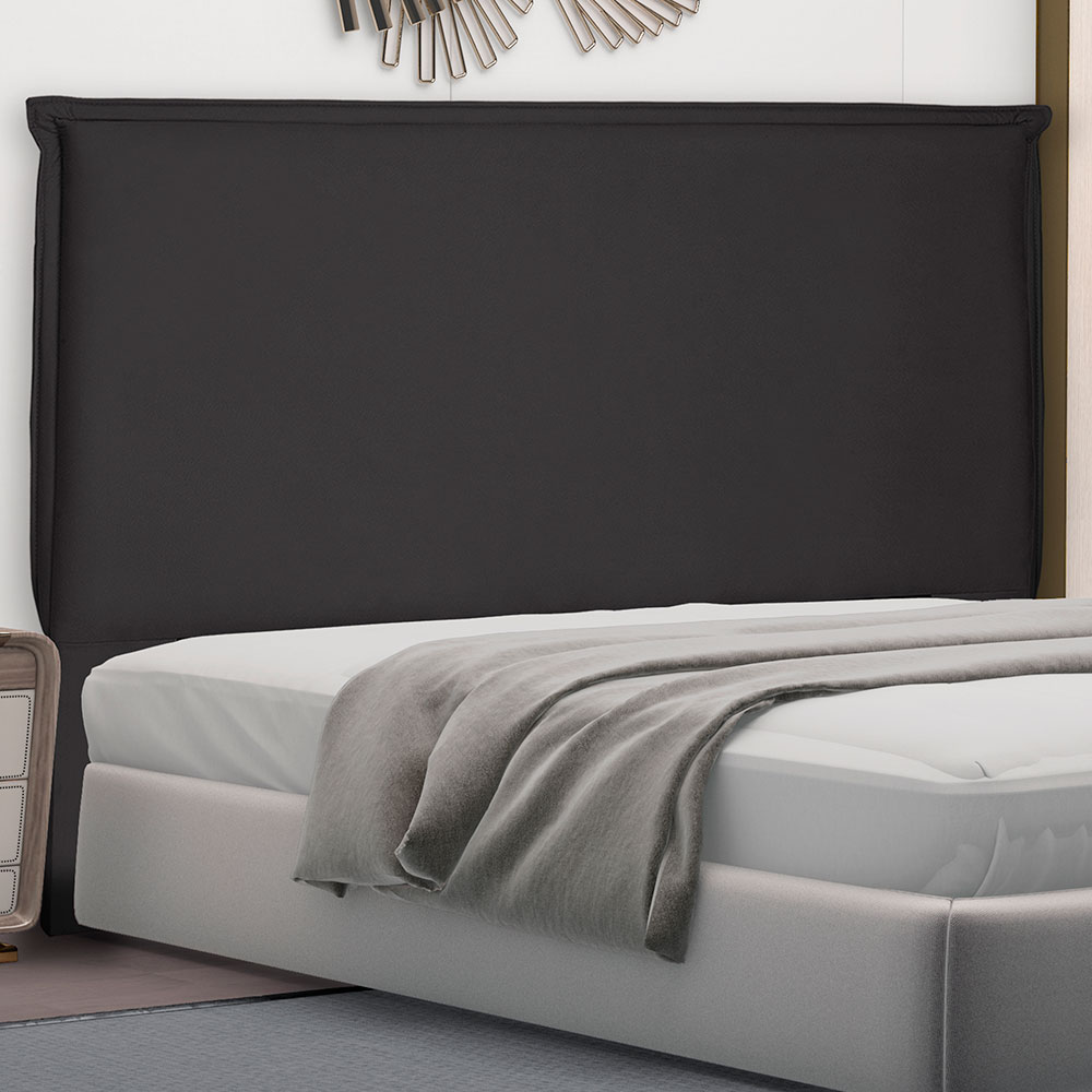 Cabeceira Queen 1,60m Veneza Suede Preto - Pallazio