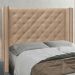 Cabeceira Queen 1,60m Vicenza Suede Bege - Pallazio