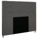Cabeceira Queen 1,60m Zurique Suede Grafite - Pallazio