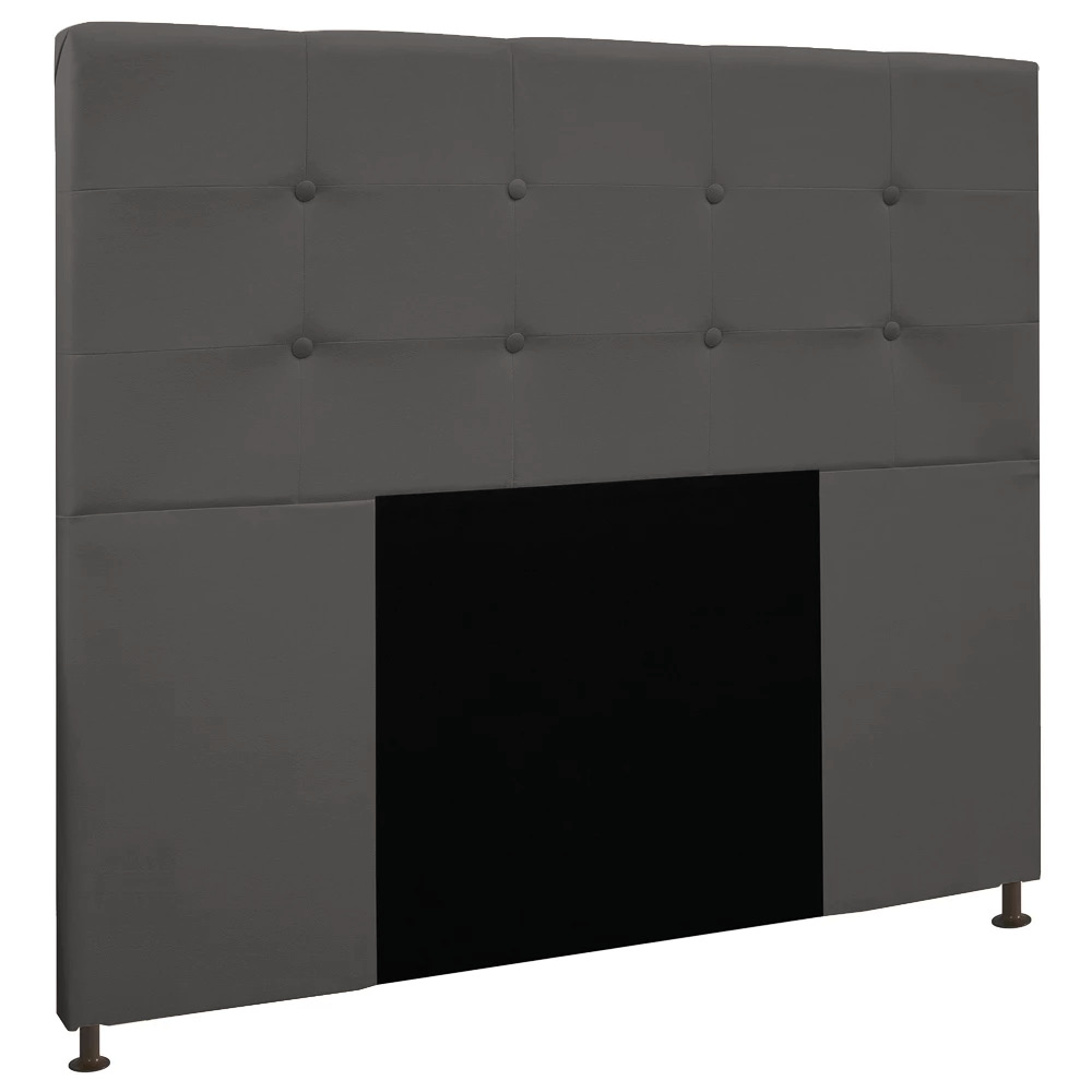Cabeceira Queen 1,60m Zurique Suede Grafite - Pallazio