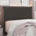 Cabeceira Solteiro 0,90m Barcelona Suede Cinza - Pallazio