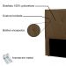 Cabeceira Solteiro 0,90m Ávila Suede Caramelo - Pallazio