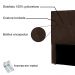 Cabeceira Solteiro 0,90m Ávila Suede Marrom - Pallazio