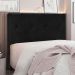 Cabeceira Solteiro 0,90m Ávila Suede Preto - Pallazio
