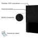 Cabeceira Solteiro 0,90m Ávila Suede Preto - Pallazio