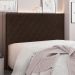 Cabeceira Solteiro 0,90m Córdoba Suede Marrom - Pallazio