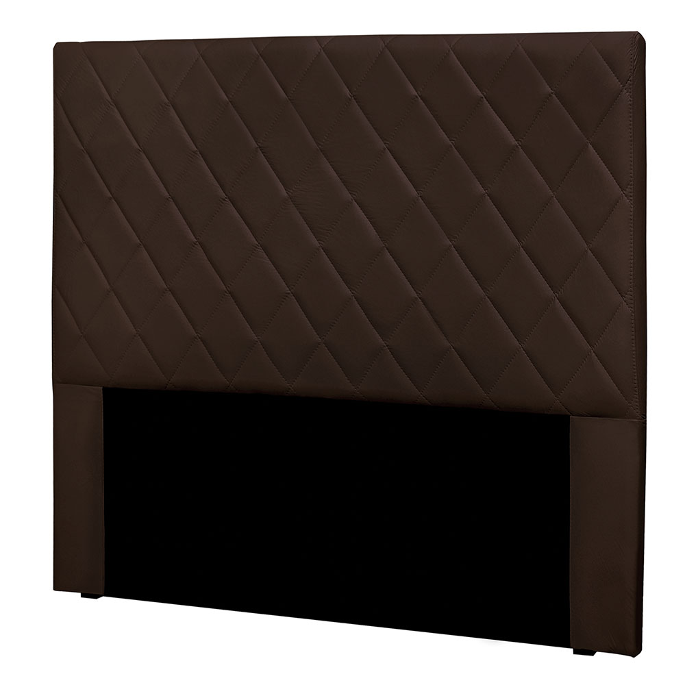 Cabeceira Solteiro 0,90m Córdoba Suede Marrom - Pallazio