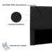 Cabeceira Solteiro 0,90m Esmeralda Corano Preto - Pallazio
