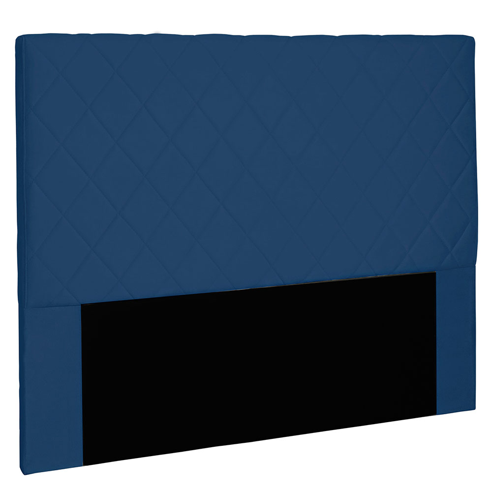Cabeceira Solteiro 0,90m Esmeralda Suede Azul Marinho - Pallazio