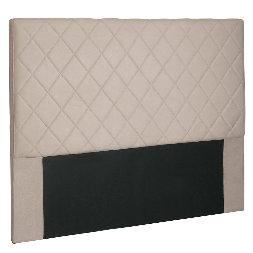 Cabeceira Solteiro 0,90m Esmeralda Suede Bege - Pallazio