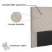 Cabeceira Solteiro 0,90m Esmeralda Suede Bege - Pallazio