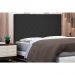 Cabeceira Solteiro 0,90m Esmeralda Suede Preto - Pallazio