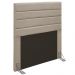 Cabeceira Solteiro 0,90m Friburgo Suede Bege - Pallazio