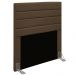 Cabeceira Solteiro 0,90m Friburgo Suede Marrom - Pallazio