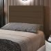 Cabeceira Solteiro 0,90m Friburgo Suede Marrom - Pallazio