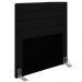 Cabeceira Solteiro 0,90m Friburgo Suede Preto - Pallazio
