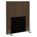 Cabeceira Solteiro 0,90m Genebra Suede Marrom - Pallazio