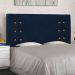 Cabeceira Solteiro 0,90m Genova Suede Azul Marinho - Pallazio