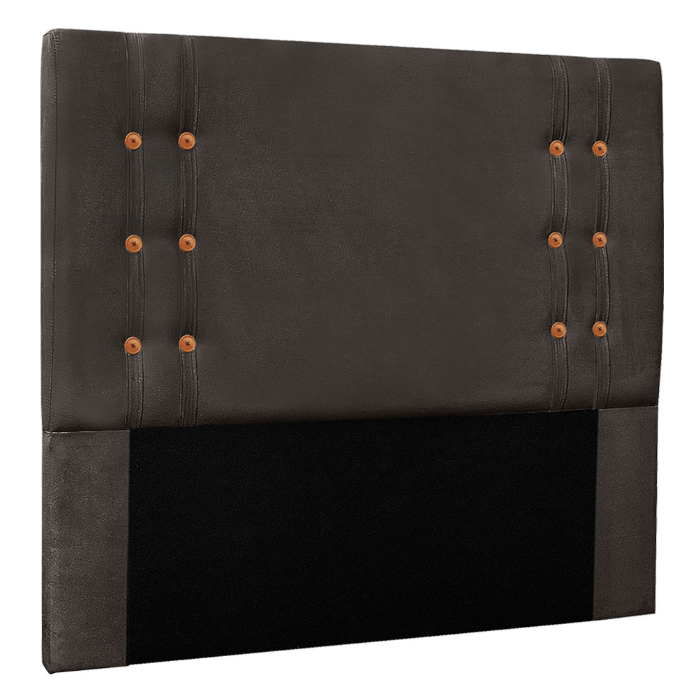 Cabeceira Solteiro 0,90m Genova Suede Cinza - Pallazio