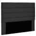 Cabeceira Solteiro 0,90m La Italiana Suede Preto - Pallazio