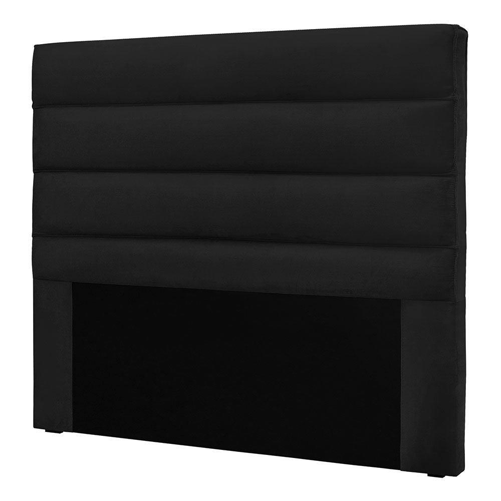 Cabeceira Solteiro 0,90m Las Palmas Suede Preto - Pallazio