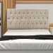 Cabeceira Solteiro 0,90m Madrid Suede Bege - Pallazio