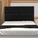Cabeceira Solteiro 0,90m Madrid Suede Preto - Pallazio