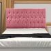 Cabeceira Solteiro 0,90m Madrid Suede Rosa - Pallazio
