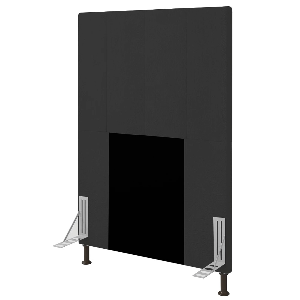 Cabeceira Solteiro 0,90m Munique Corano Preto - Pallazio