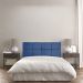 Cabeceira Solteiro 0,90m Nina Suede Azul Marinho - Pallazio