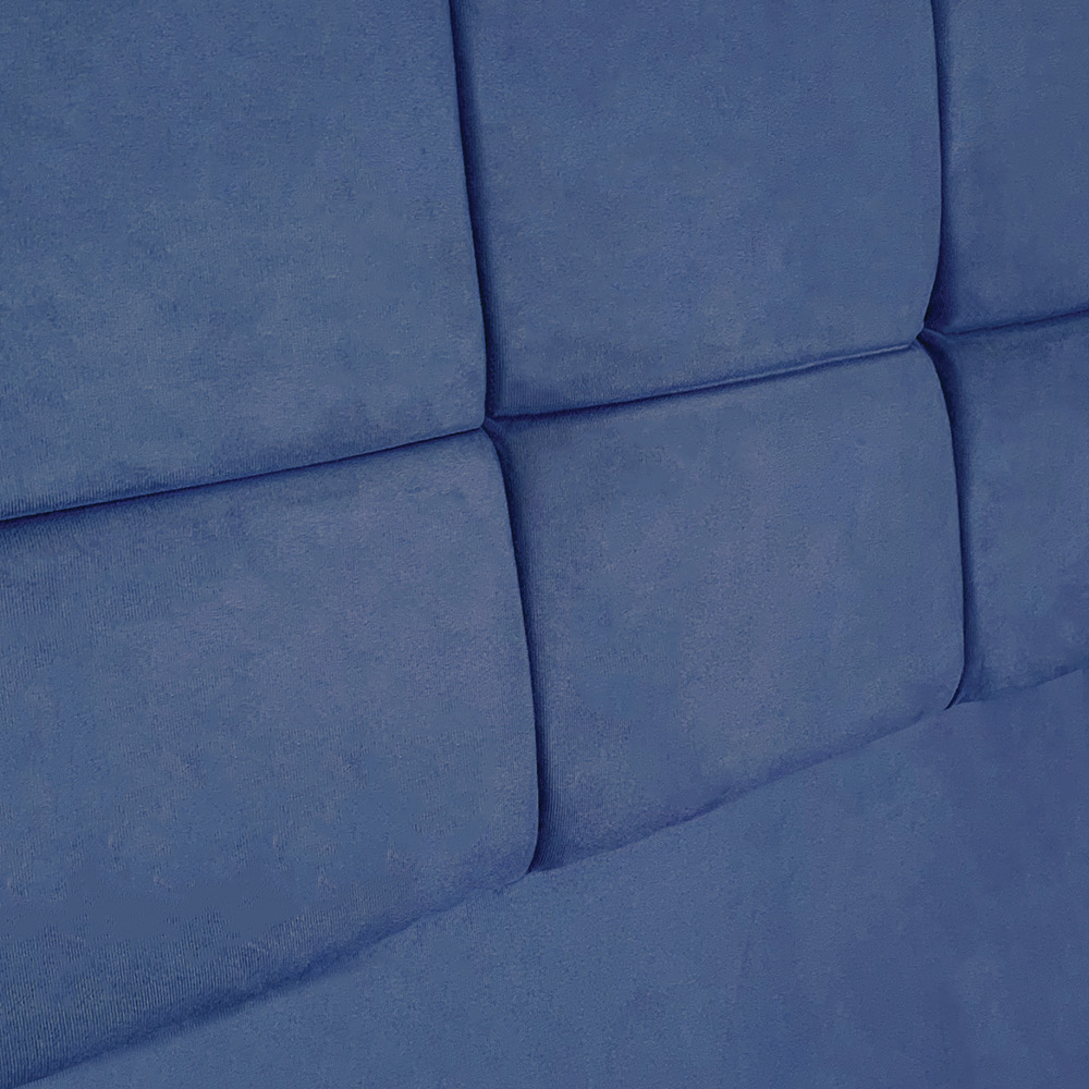 Cabeceira Solteiro 0,90m Nina Suede Azul Marinho - Pallazio