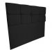 Cabeceira Solteiro 0,90m Nina Suede Preto - Pallazio