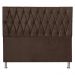 Cabeceira Solteiro 0,90m Paris Suede Marrom - Pallazio