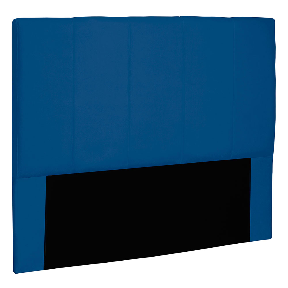 Cabeceira Solteiro 0,90m Ravenna Suede Azul Marinho - Pallazio