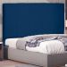Cabeceira Solteiro 0,90m Ravenna Suede Azul Marinho - Pallazio